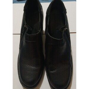 BORN Black Leather W32501 Side Zip Ankle Booties Boot Shoes, Women's Size 8